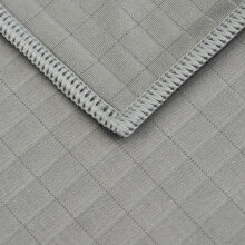 Glas-Poliertuch 40x40 cm grau inkl. Logodruck und Verpackung