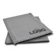 Glas-Poliertuch 40x40 cm grau inkl. Logodruck und Verpackung