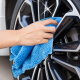 HFX®-Basic Auto-Poliertuch 40x40 cm blau inkl. Einzelverpackung in bedruckter Banderole