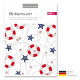 Brillenputztuch mit Designmotiv Maritim